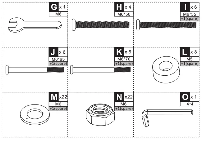 Outsunny 84A 145 2 Person Outdoor Loveseat Glider Bench Rocking Chair - Hardware