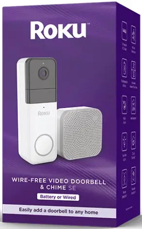 Ruko Wire Free Video Doorbell and Chime SE