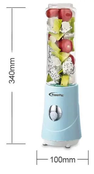 PowerPac PPBL100 Personal Juice Blender with 2X BPA Free Jugs - ENVIRONMENTAL TIP