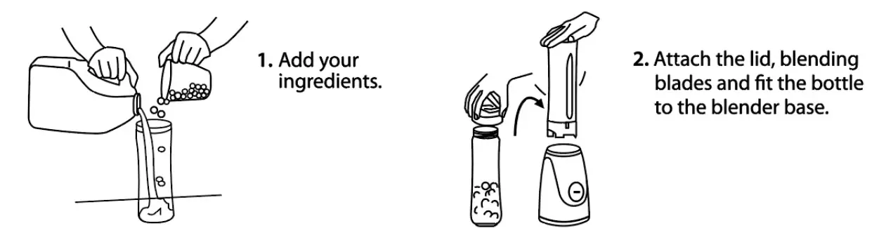 PowerPac PPBL100 Personal Juice Blender with 2X BPA Free Jugs - fig