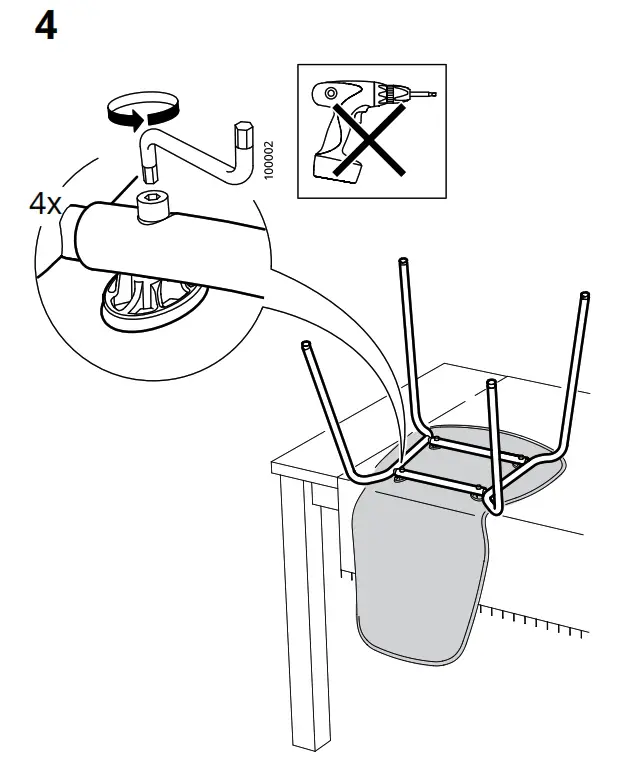 IKEA SEFAST Underframe White - PACKAGE 6