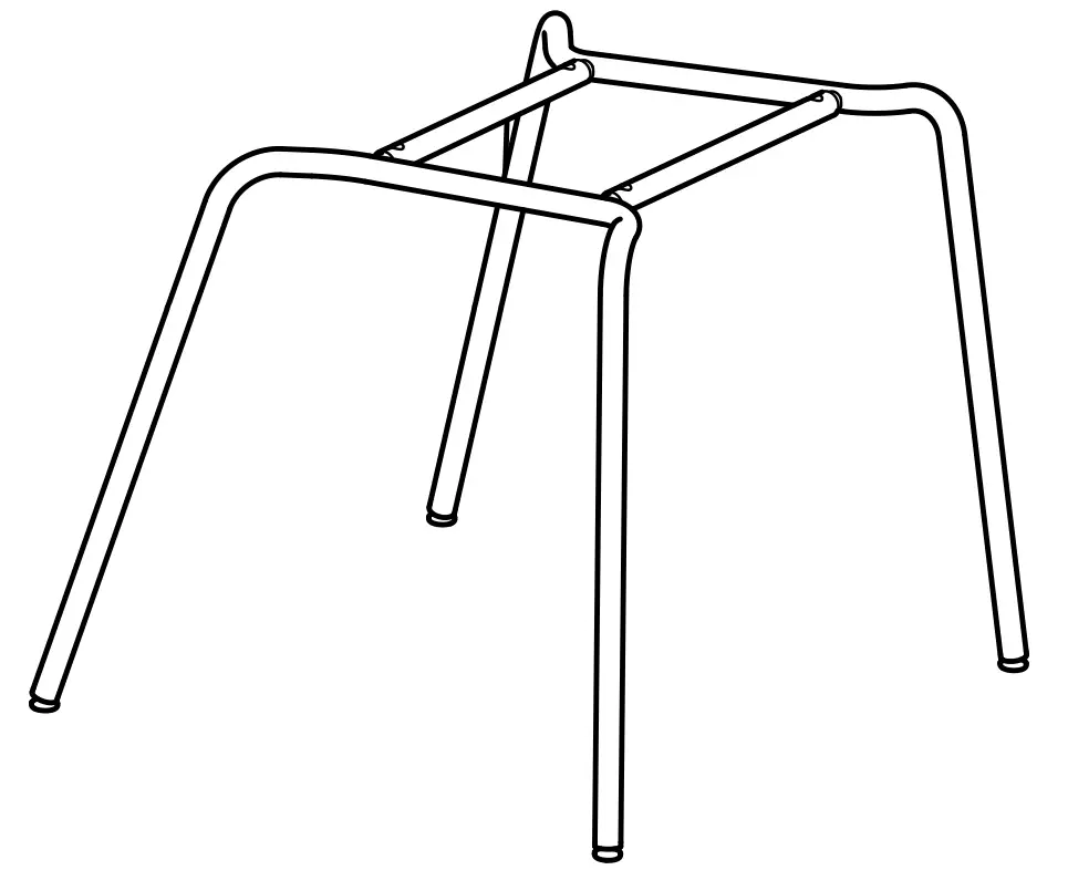 IKEA SEFAST Underframe White