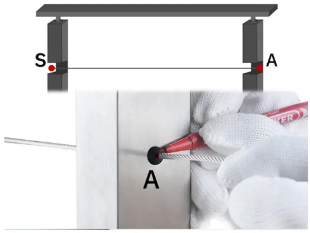 Muzata CR12 NiceView Cable Railing System - Measure the cable