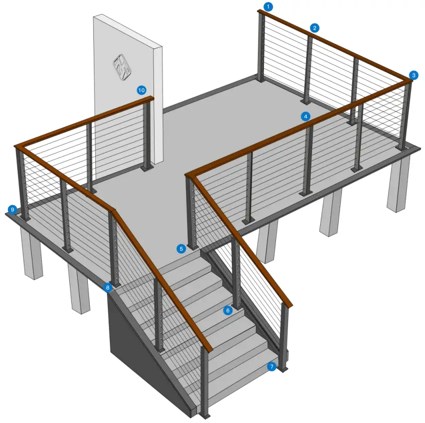 Muzata CR12 NiceView Cable Railing System - Overview