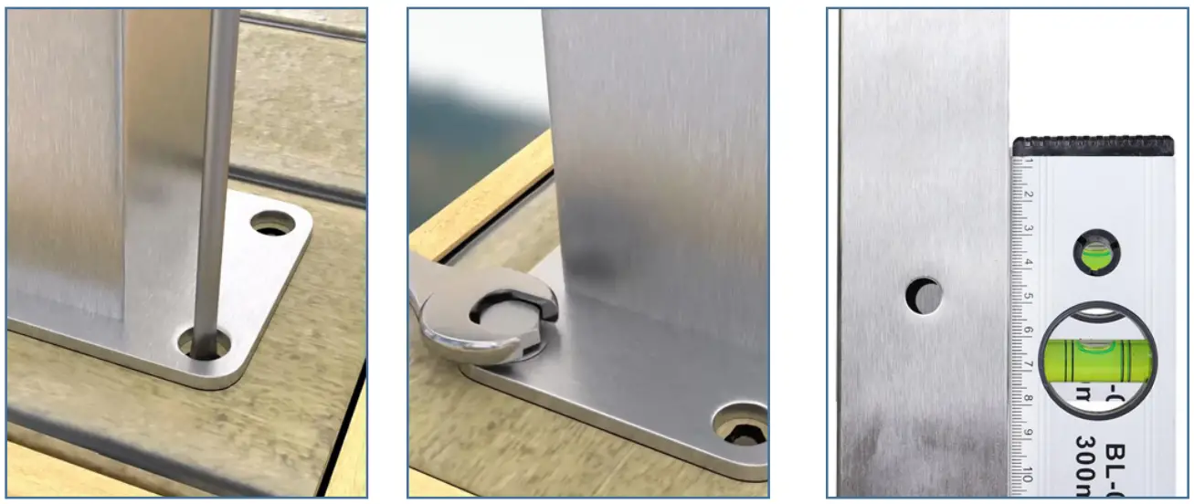 Muzata CR12 NiceView Cable Railing System - screws