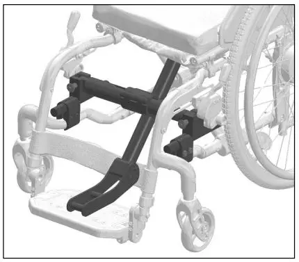 SUNRISE MEDICAL ADV5315 Adventus Adaptor Bar Instruction Manual - Mount the fork onto the adaptor bar
