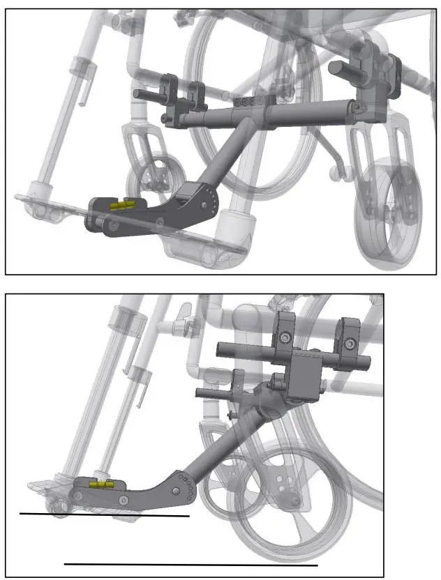 SUNRISE MEDICAL ADV5315 Adventus Adaptor Bar Instruction Manual - Now rotate both the adapter bar and the fork