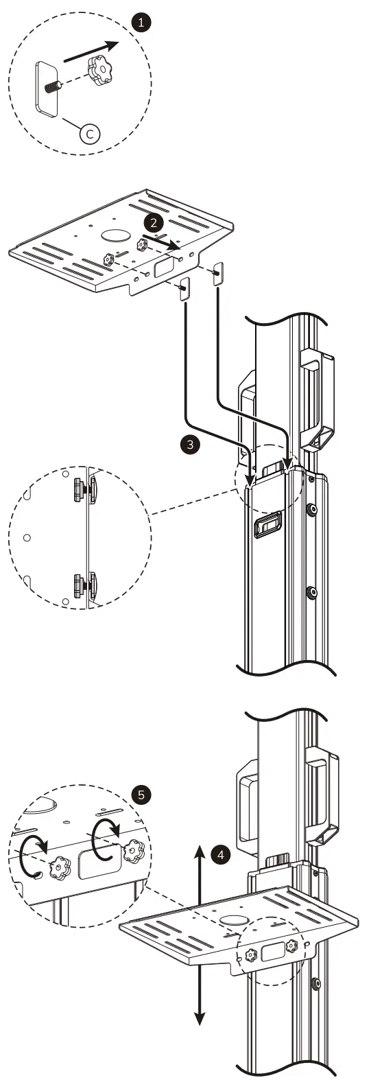 Neomounts AV1 825BL Videobar and Multimedia Kit - STEP2