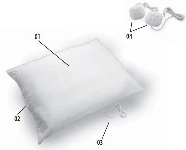 Sound Oasis SP 150 Sleep Therapy Pillow - fig