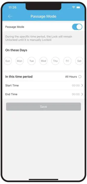 PASSAGE MODE & AUTO-LOCK