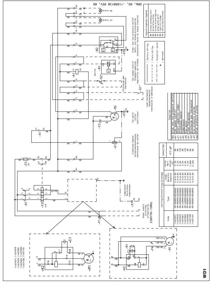 Code G (W05): OP-MSHM010 - 012 - 015, OP-LSHM015 - 018, OP-MSGM012 - 015 - 018
