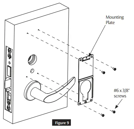 SARGENT 7800 Mortise Lock - Mounting Plate
