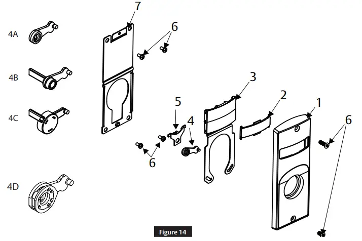 SARGENT 7800 Mortise Lock - Parts List
