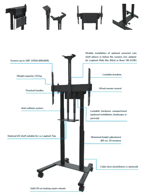 Neomounts FL50S-825 Floor TV Stand - Fig3