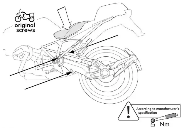 TOURATECH R1250GS Rear Shock Absorber DDA Plug and Travel EVO - Mounting 4