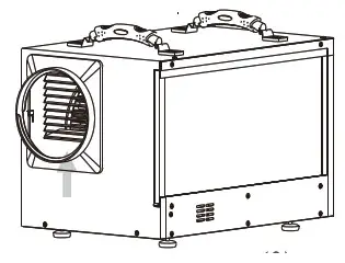 ALORAIR HD55S Sentinel 55 Pint Crawl Space and Basement White Dehumidifier - i Adapter 1