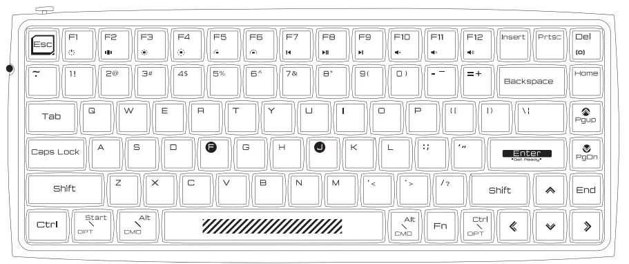 DURGOD DGK710 HI Keys Wireless Mechanical Keyboard