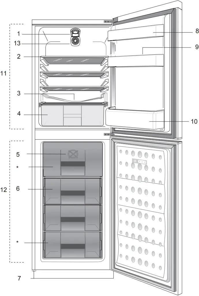 beko CNG4582VA Refrigerator 1