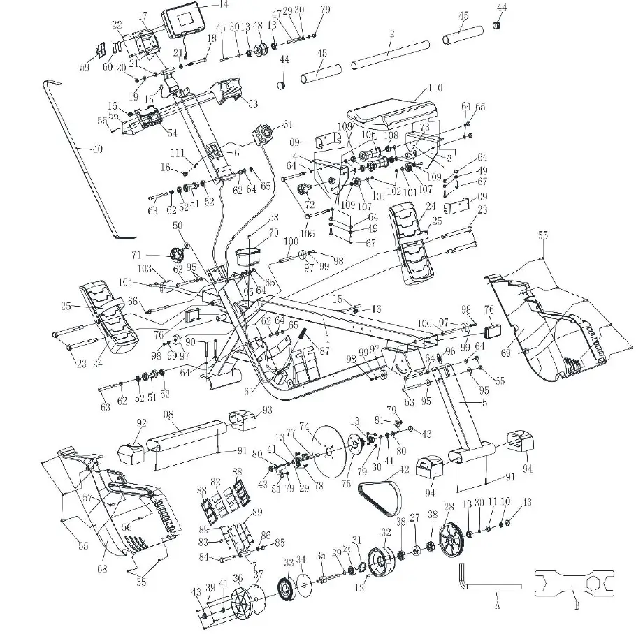 FORTIS-MR-300-Magnetic-Rowing-Machine-fig-1