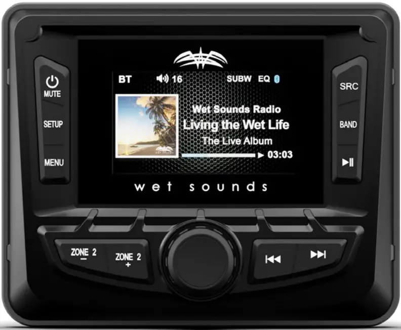 wet sounds WS-MC-2 1 Piece Marine Receiver