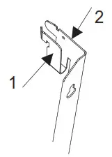 BEHA PB Series Steel and Glass Panel Heaters - bracket