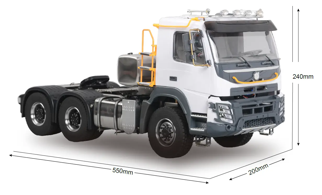 RC4WD VV-JD00035 -14 6x6 Nashorn Semi Truck-FIG-1
