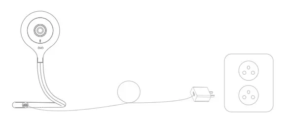 DIOCAM-FI01 HD Indoor WiFi Camera - Connecting the camera