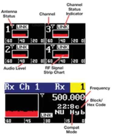 LECTROSONICS DSR4-961 Four Channel Digital Slot Receiver - Window