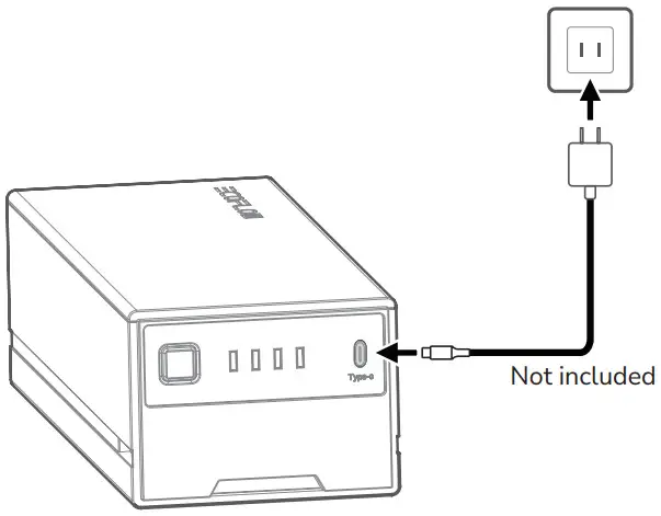 ECOFLOW GLACIER Portable Fridge Extra Battery - Chargign the Poroduct