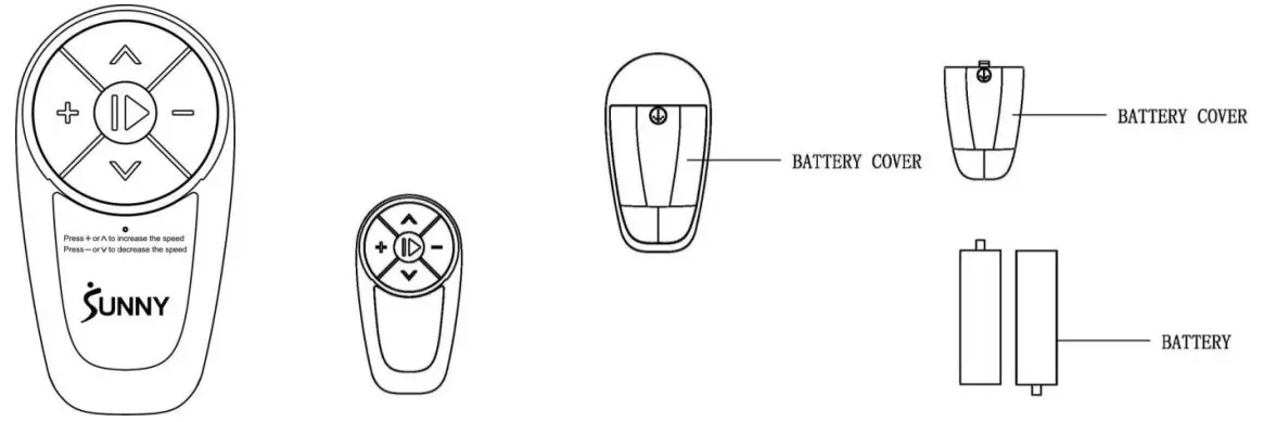 SUNNY HEALTH FITNESS SF-T722051 Hybrid Connected Folding Treadmill - CONTROL FUNCTIONS