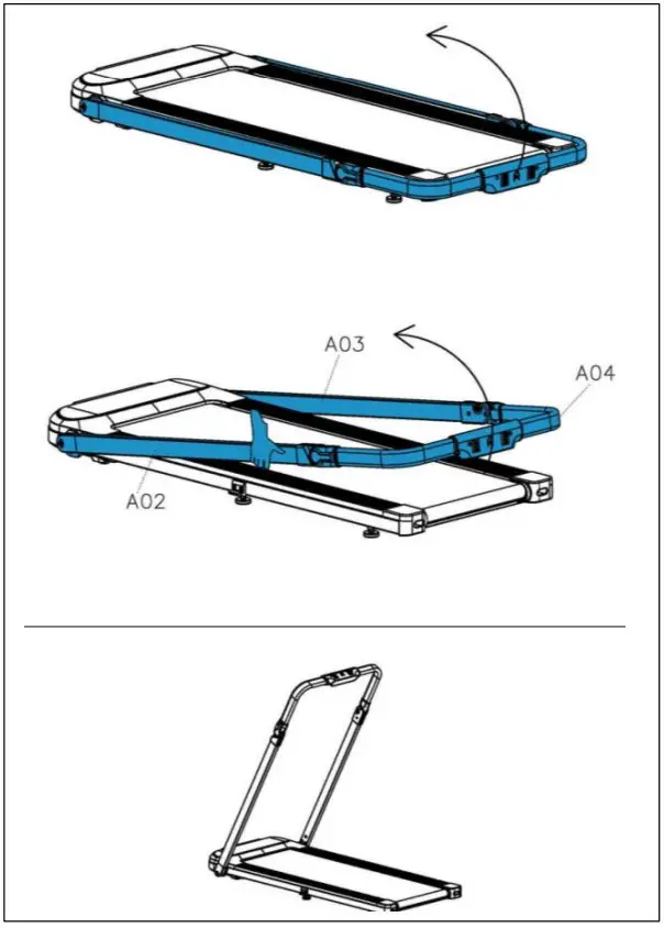 SUNNY HEALTH FITNESS SF-T722051 Hybrid Connected Folding Treadmill - Console Base Bracket