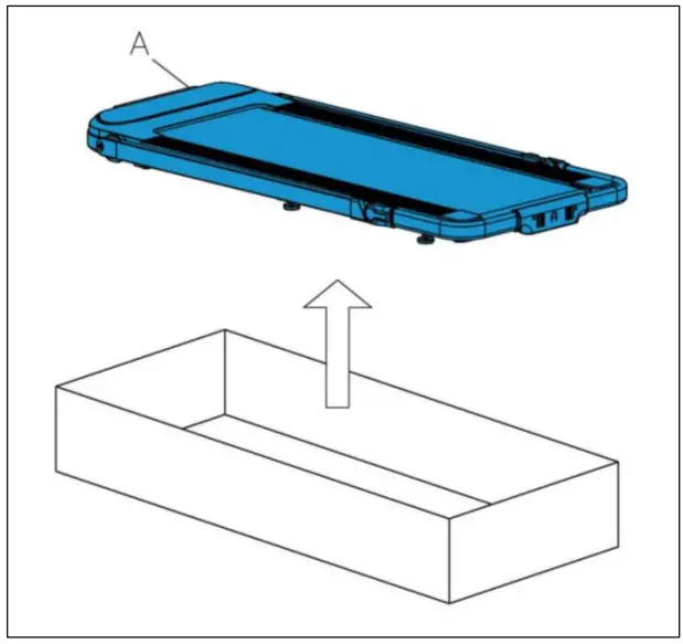 SUNNY HEALTH FITNESS SF-T722051 Hybrid Connected Folding Treadmill - remove contents