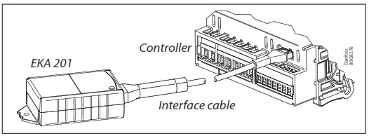 Danfoss EKC 224 Case Controller - Programming key
