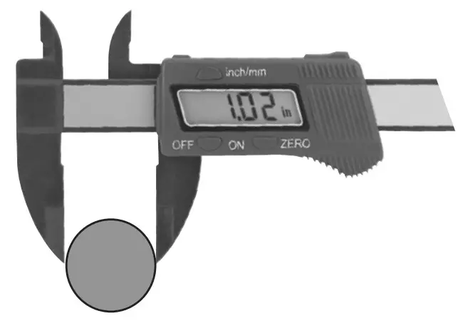 PITTSBURGH 63586 6 Inch Composite Digital Caliper - Outer Measurement