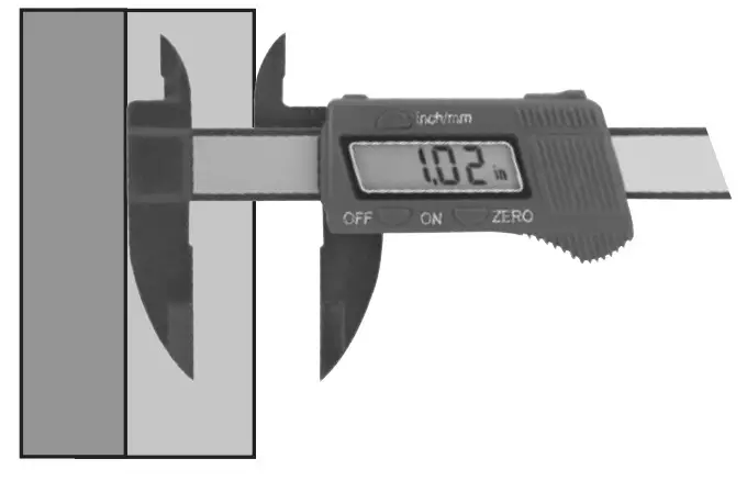 PITTSBURGH 63586 6 Inch Composite Digital Caliper - Step Measurement