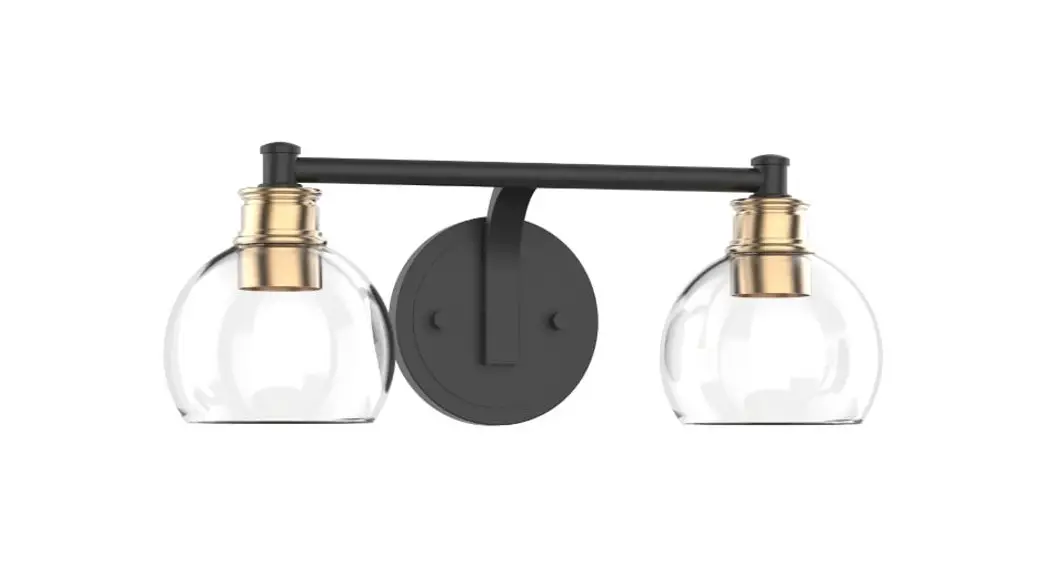 Globe Electric 91002812 16 Inch 2 Light Matte Black Vanity Light Instruction Manual Globe Electric 91002812 16 Inch 2 Light Matte Black Vanity Light Instruction Manual