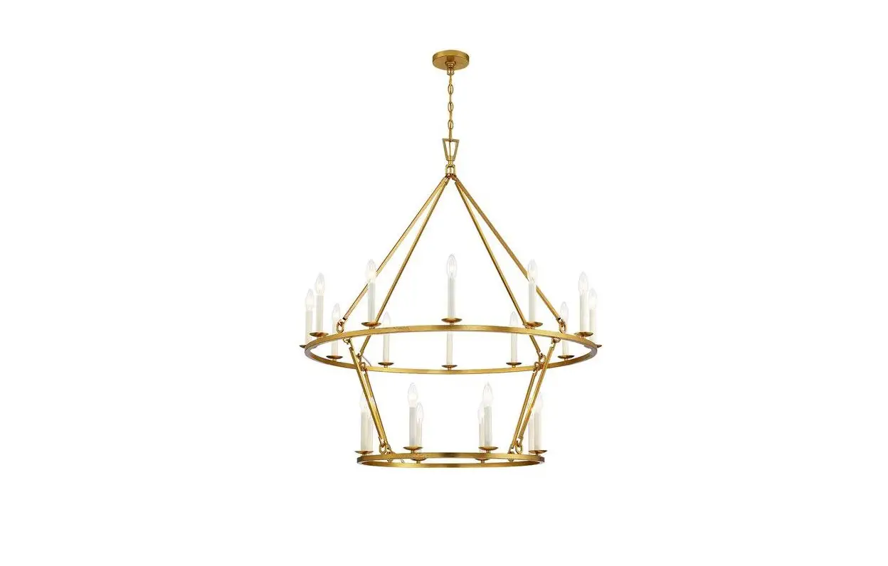 True Fine Td10056c Williston 40 Inch 20-light Gold Candle Style Wagon Wheel Chandelier Instruction Manual