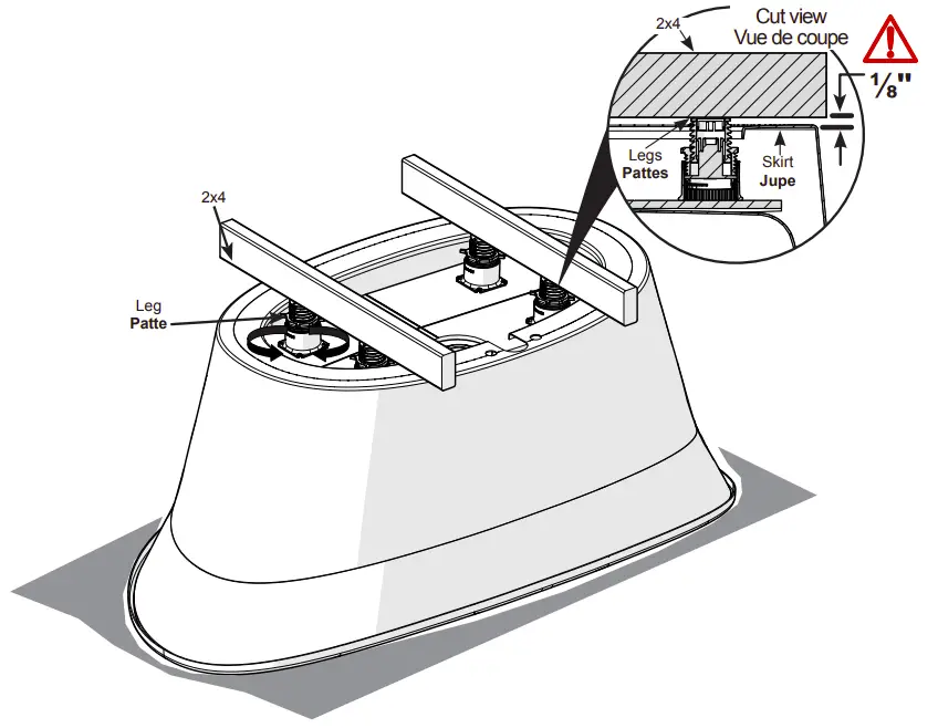 Leveling Legs Adjustment