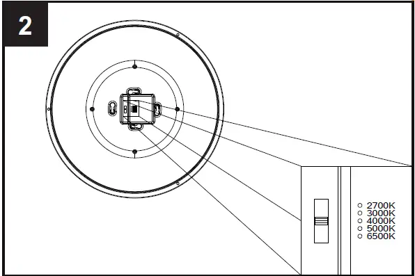 PROJECT SOURCE MXL1137-L24K9027H 11 Inch LED Flushmount Light 06