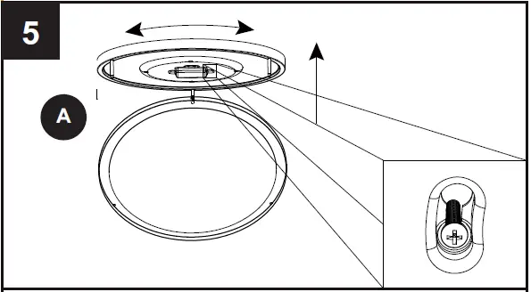 PROJECT SOURCE MXL1137-L24K9027H 11 Inch LED Flushmount Light 09