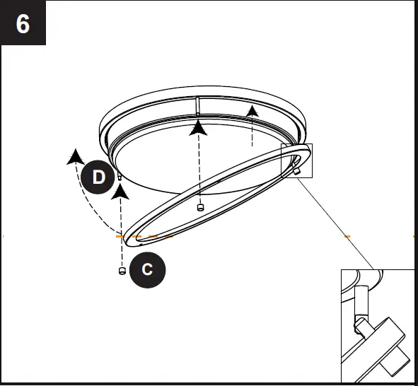 PROJECT SOURCE MXL1137-L24K9027H 11 Inch LED Flushmount Light 10