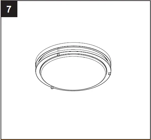 PROJECT SOURCE MXL1137-L24K9027H 11 Inch LED Flushmount Light 11