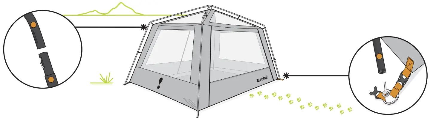 Eureka 2624531 NoBugZone 3 In 1 Shelter or Tent - Parts 3