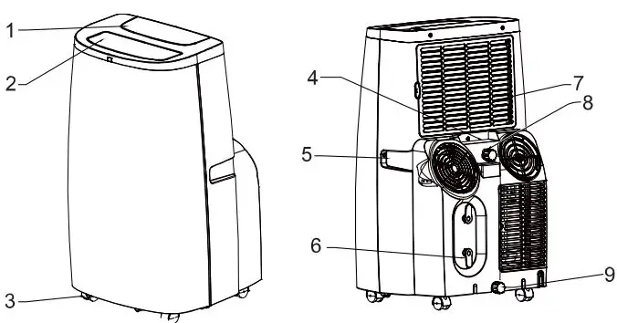 AIREMAX-APH10CE-Portable-Air-Conditioner-fig-1
