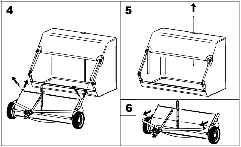 Storing Lawn Sweeper