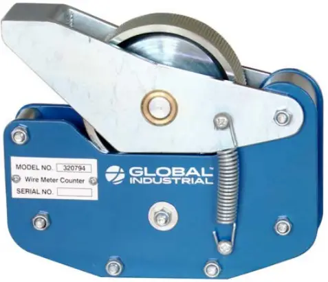 GLOBAL INDUSTRIAL 320794 Heavy Duty Wire Meter Counter 1