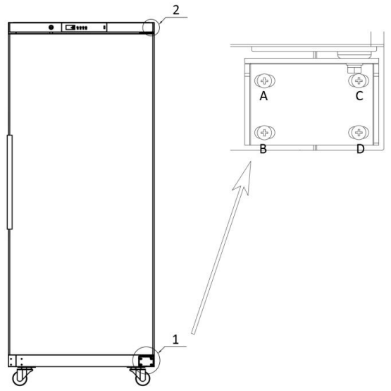 BERG SR59V SF59V Upright Refrigerator and Freezer - REVERSIBLE DOOR