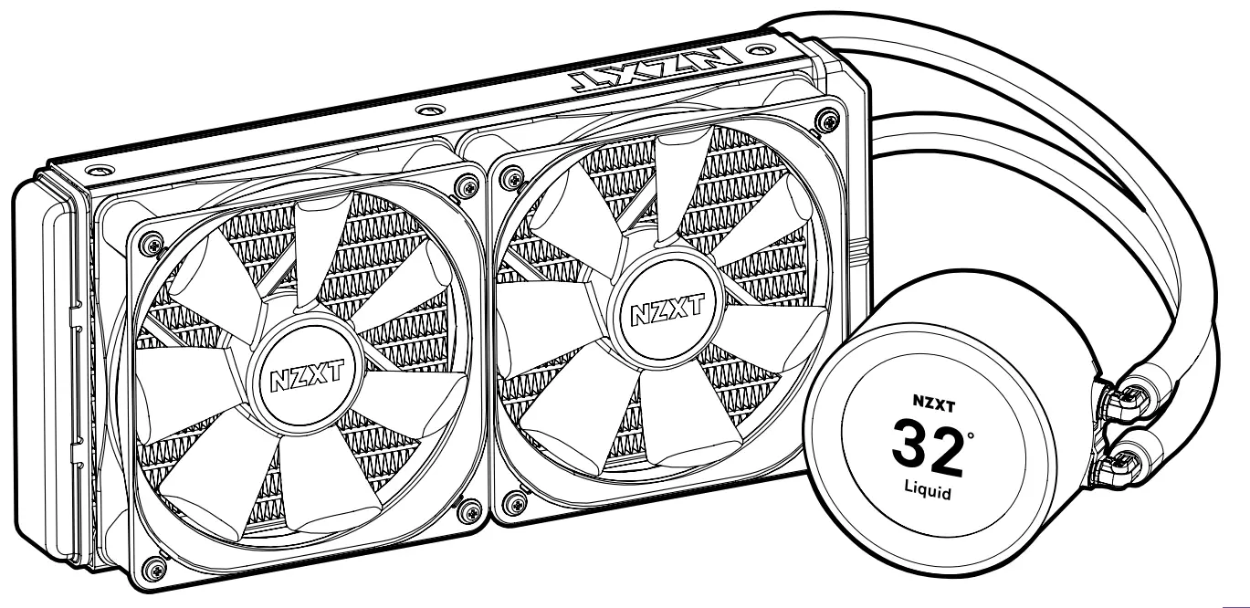 NZXT KRAKEN ELITE 360MM Liquid Cooler with LCD