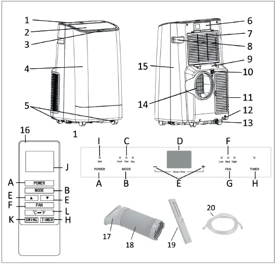 KLC9200 Portable Air Conditioner 02