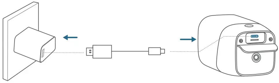 eufy Security 4G Starlight Camera - CHARGING